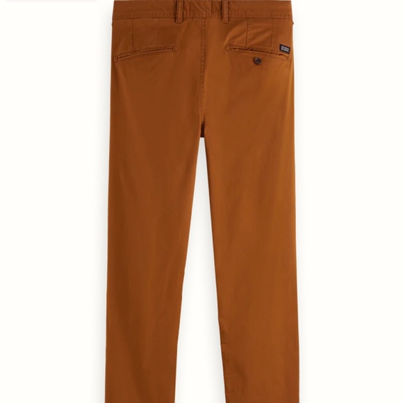 NWT Scotch & Soda Men’s Mott Super-Slim Chino 28/30 color of walnut - Picture 10 of 14